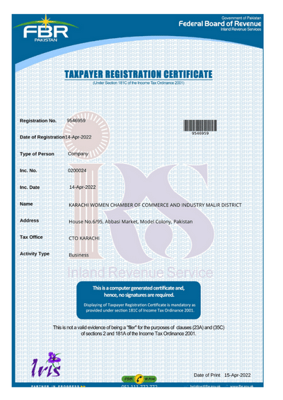 Taxpayer-Registration-Certificate